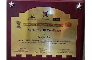 The Pride of India Award to DR. JYOTI BALI